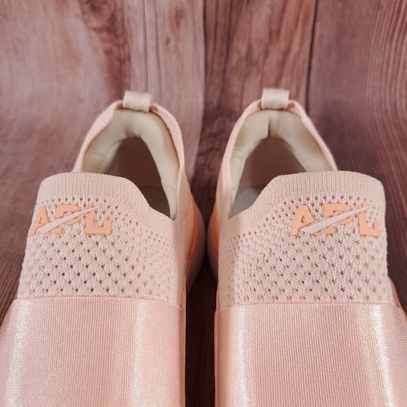 APL Athletic Propulsion Labs Womens Sz 8 Techloom Bliss Pink Knit Slip On Shoes - Picture 5 of 14